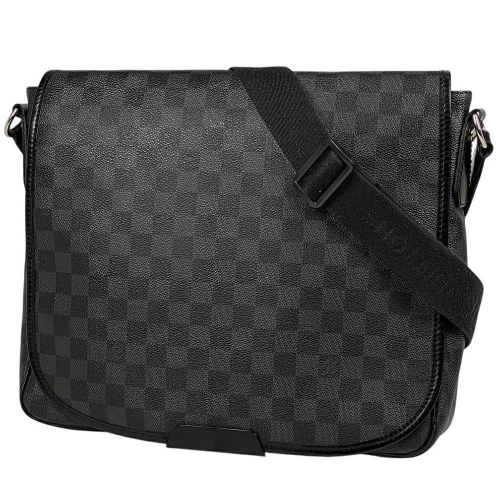 Louis Vuitton Daniel Messenger Bag Shoulder Damier Graphite Noir Black
